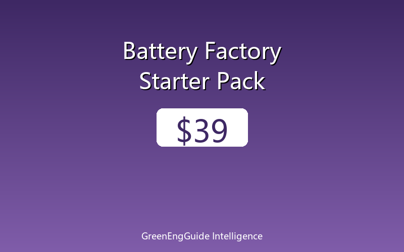 Battery Manufacturing Process Pack