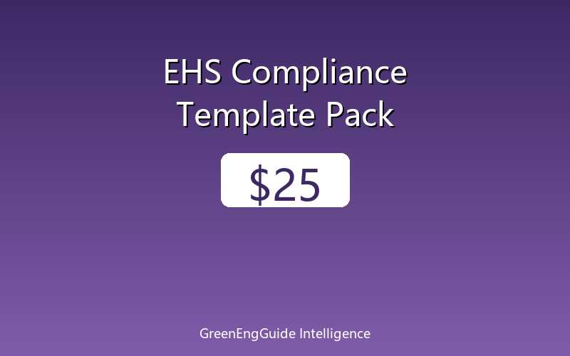 EHS Compliance Template Pack